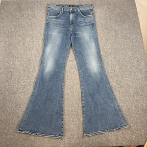 Citizens Of Humanity Jeans Womens 30x32 Blue Chloe Mid Rise Super Flare Retro‎